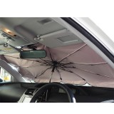 折り畳み傘型サンシェード カー用品 日除け 紫外線カット 遮熱 ピンクLサイズ Mitsukin AX-USL-PK