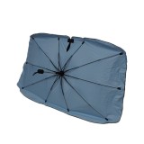 折り畳み傘型サンシェード カー用品 日除け 紫外線カット 遮熱 ブルーMサイズ Mitsukin AX-USM-BL