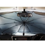 折り畳み傘型サンシェード カー用品 日除け 紫外線カット 遮熱 ブルーMサイズ Mitsukin AX-USM-BL