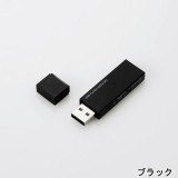【代引不可】キャップ式 USBメモリ 16GB USB2.0 セキュリティ機能 ストラップホール ホコリ防止 Win/Mac対応 エレコム MF-MSU2B16GBK