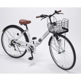 【北海道・四国・九州・沖縄・離島配送不可】【代引不可】折りたたみ 自転車 26インチ 6段ギア V型フレーム MY PALLAS MC507 VALORE