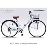 【北海道・四国・九州・沖縄・離島配送不可】【代引不可】折りたたみ 自転車 26インチ 6段ギア V型フレーム MY PALLAS MC507 VALORE