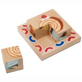 かんたんキュービックパズル 無着色 無地 手作り 創作 オリジナル 作成 図工 美術 色塗り 玩具 おもちゃ 木材 アーテック 55703