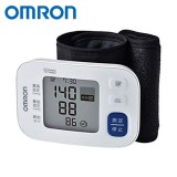 手首式血圧計 電池式 自動血圧計 血圧測定器 手首式 1人分 60回 メモリー 平均値表示 薄型 軽量 持ち運び 旅行 見やすい ホワイト オムロン HEM-6180