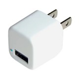 国内・海外兼用 充電器 AC充電器 USB充電器 USB1ポート 1A 国内最小級サイズ 収納できるACプラグ ホワイト カシムラ NWM-11