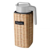 クーラーカバー付き スクエアピッチャー ピッチャー容器 ウォータージャグ 保冷カバー付 角型ピッチャー 熱湯 耐熱 横置き 広口 アウトドア レジャー スパイス SFVG2002