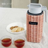 クーラーカバー付き スクエアピッチャー ピッチャー容器 ウォータージャグ 保冷カバー付 角型ピッチャー 熱湯 耐熱 横置き 広口 アウトドア レジャー スパイス SFVG2002