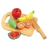 木製おままごとセット くだもの 果物 面ファスナー式 果物5種類 おままごと ごっこあそび 知育玩具 おもちゃ 玩具 オモチャ アーテック 6753