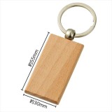 木製キーホルダー 長方形型 ハンドメイド 手作り 記念品  アーテック 118762