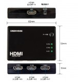 HDMI切替器 HDMIセレクタ 4K対応 手動切り替え 3ポート 3入力×1出力 HDCP 2.2 USB給電 リモコン付き ブラック グリーンハウス GH-HSWF3-BK