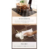 【代引不可】カーペット ラグ ござ 江戸間6畳 約261×352cm ダイニングラグ 日本製 ポリプロピレン 洗える ダニが発生しにくい 除菌スプレー対応 インテリア アウトドア ペット 和モダン 市松模様 IKEHIKO WED261352