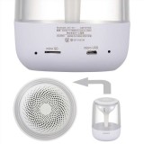 Bluetoothスピーカー LEDイルミネーション機能付き ワイヤレススピーカー 光る コンパクト スピーカー イルミネーション AudioComm ASP-W100Z