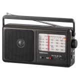 AM FM短波ラジオ ワイドFM 乾電池・ACの2電源 単1形×3本使用 ガンメタリック  OHM RAD-T900Z
