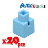 Artec アーテック ブロック ミニ四角 20ピース（水）知育玩具 おもちゃ 追加ブロック パーツ 子供 キッズ アーテック  77823