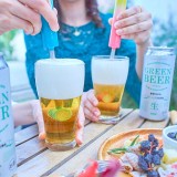 超音波式 ビールフォーマー ビアフォーマー グラスのビールに挿してワンタッチで泡を作る グリーンハウス GH-BEERJS