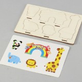 木製組製カード B6 わくわくどうぶつえん 知育玩具 おもちゃ 幼児 園児 アーテック 11848