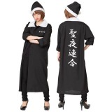 XM クリスマス特攻服 黒 聖夜連合 男女兼用 つっぱり ヤンキー 不良  ブラックサンタ 黒サンタ サンタ衣装 サンタクロース クリスマス