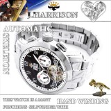 ジョンハリソン 腕時計 ウォッチ 多機能付 ビッグテンプ 自動巻&手巻 高級 ブランド メンズ J.HARRISON JH-008BW