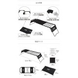 ソトメシンガーZ ソロキャンプ用の五徳内蔵型キッチンテーブル スライド式長さ調整 高さ調整8段階 コンパクト収納 ツーリングキャンプ DOD TB1-567