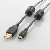 【即納】【代引不可】エレコム(ELECOM) フェライトコア付きUSB2.0ケーブル[1.0m] U2C-MF10BK 製品型番：U2C-MF10BK （4953103218970）