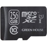 microSDXC メモリーカード microSDXCカード UHS-I U1 クラス10 256GB グリーンハウス GH-SDMRXCUB256G