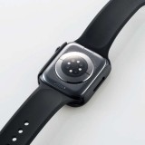 【代引不可】Apple Watch Series 7 45mm フルカバーケース プレミアムガラス 2重構造 高硬度9H 飛散防止 指紋防止 反射防止 エレコム AW-21AFCGM