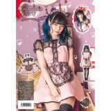 HW コケティッシュガーリー ネコメイド コスプレ 衣装 仮装 イベント パーティーグッズ クリアストーン 4560320909248