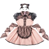 HW コケティッシュガーリー ネコメイド コスプレ 衣装 仮装 イベント パーティーグッズ クリアストーン 4560320909248