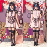 HW コケティッシュガーリー ネコメイド コスプレ 衣装 仮装 イベント パーティーグッズ クリアストーン 4560320909248