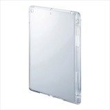 【即納】【代引不可】iPad 10.2インチ ケース カバー Apple Pencil収納ポケット付きクリアカバー サンワサプライ PDA-IPAD1618CL