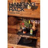 【北海道・沖縄・離島配送不可】【代引不可】フォールディングハンギングラック シェルフ W47×D33×H71cm 折りたたみ 折り畳み スチール ポリエステル フック付き インテリア 家具 収納 アウトドア キャンプ 組立式 東谷 MIP-72