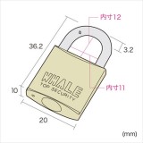 eセキュリティ 南京錠 小No.7 カギ 鍵 パソコン データ 盗難 防止 予防 セキュリティ サンワサプライ SLE-2L-7N