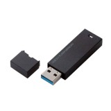 【代引不可】キャップ式 USBメモリ 32GB 高速 USB3.1(Gen1) データ転送 ストラップホール装備 ブラック エレコム MF-MSU3B32GBK/H