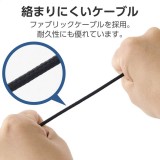 【即納】【代引不可】ヘッドセット マイク付き ヘッドホン 有線 USB 接続 片耳 オーバーヘッド 軽量 小型 ミュート機能 【 Windows PC Chromebook MacBook 等対応 】 ブラック エレコム HS-HP14MUBK