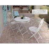 【北海道・沖縄・離島配送不可】【代引不可】ガーデンチェア ホワイトアイアンチェア 2脚セット スチール ベランダ バルコニー テラス 庭 ガーデン ガーデンファニチャー シャビー アンティーク風 エレガント 上品 ブランティーク 住まいスタイル SPL-6627WHT-2P