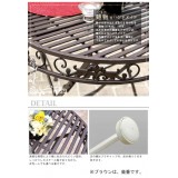 【北海道・沖縄・離島配送不可】【代引不可】ガーデンチェア ホワイトアイアンチェア 2脚セット スチール ベランダ バルコニー テラス 庭 ガーデン ガーデンファニチャー シャビー アンティーク風 エレガント 上品 ブランティーク 住まいスタイル SPL-6627WHT-2P