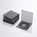 【代引不可】エレコム(ELECOM) CD/DVDスリムPPケース/1枚収納/10パック/クリアブラック 製品型番：CCD-JPCS10CBK（4953103399914）