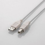 【即納】【代引不可】エレコム USB2.0ケーブル/1.0ｍ/ホワイト U2C-BN10WH