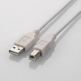 【即納】【代引不可】エレコム USB2.0ケーブル/1.5m/ホワイト U2C-BN15WH