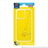 iPhone 14 Pro 6.1インチ 用 ケース カバー MagSafe 充電器 対応 クリアタフケース ルーニー・テューンズ/イエロー Looney Tunes  PGA PG-WPT22Q03LNT