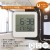お風呂クロック&温湿度計(単4形×2本使用 防水性能IPX4 ホワイト) OHM HB-T20-W