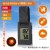ポータブル温湿度計 熱中症予防指針4段階表示 コイン型電池 CR2032×1個付属 ブラック  OHM TEM-801-K