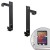 【代引不可】iPad/タブレットホルダー 7～11インチ対応 マグネット貼付タイプ フリー左右幅設定 冷蔵庫 ホワイトボード 壁面 ブラック サンワサプライ MR-TABST9BKN