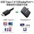 【代引不可】USB Type C to DisplayPort 変換アダプタ 8K/30Hz 解像度 ディスプレイ2台接続可 ディスプレイポート×2 MacBook Pro / Air Type-C 搭載各種対応 ブラック エレコム AD-CDP2BK