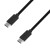 USB充電&同期ケーブル Type-Cケーブル 2m Type-C搭載機器同士で充電＆同期ができる ブラック カシムラ AJ-540