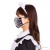 コスマスク レースリボン 黒 マスク コスプレグッズ デザインマスク 小顔効果デザイン かわいい おしゃれ 雑貨  クリアストーン 4560320895558