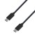 USB充電&同期ケーブル Type-Cケーブル 2m 3A Type-C搭載機器同士で充電＆同期ができる ブラック カシムラ AJ-577