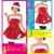 パーティーサンタ レッド Ladies レディース サンタ クリスマス コスプレ コスチューム 衣装 仮装 変装 クリアストーン 4580136526200