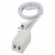 コード付USBチャージャー ストレートプラグ USB充電ポート×2 急速充電 コード長1m ホワイト  OHM HS-1MUSB-22