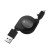 USB充電＆同期ケーブル リール 70cm Wリバーシブル microUSB 両面挿し 充電 データ通信 旅行用 ブラック カシムラ NWM-15